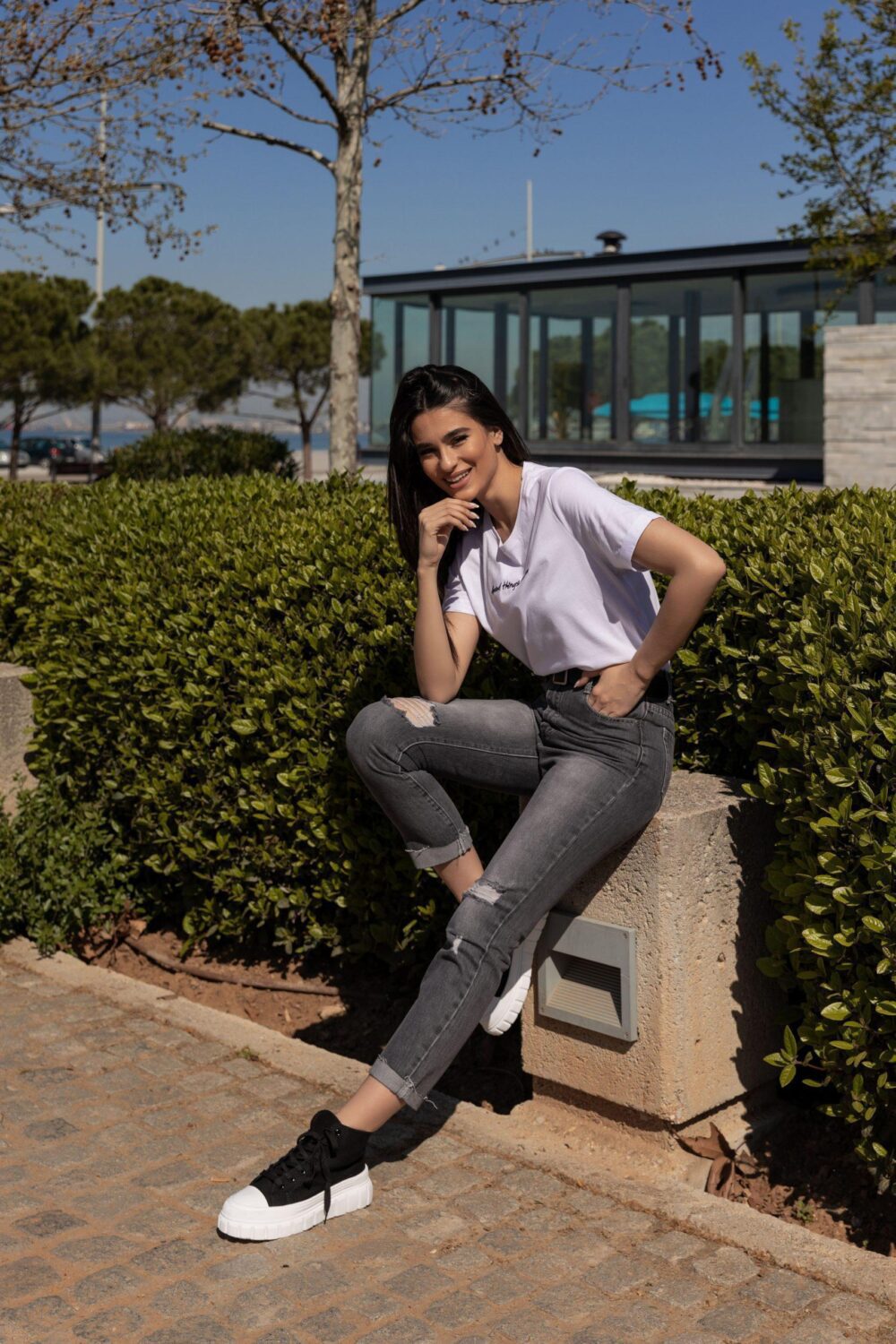 Momfit Jean με Σκισίματα