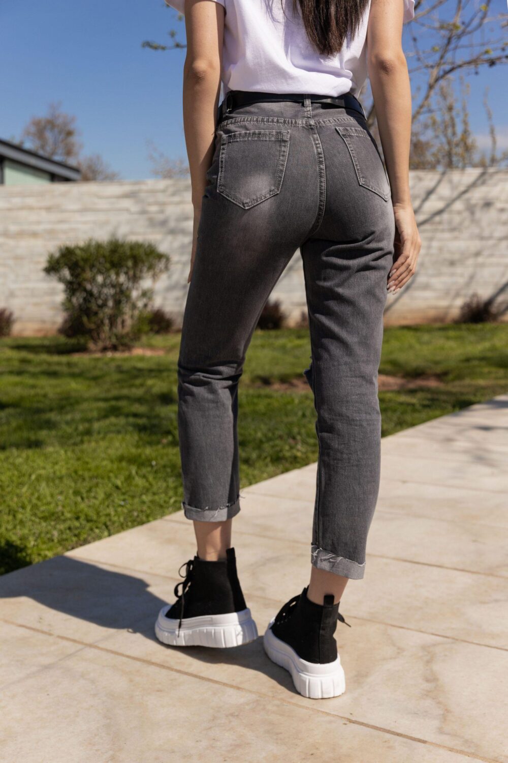 Momfit Jean με Σκισίματα